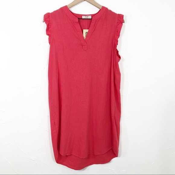 🔥SALE🔥 Anthropologie 4Our Dreamers red tunic dress Small - Picture 1 of 4